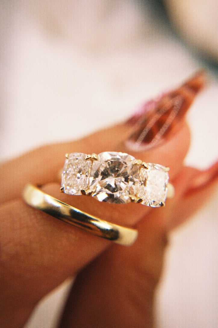 3-Stone Hinge Ring