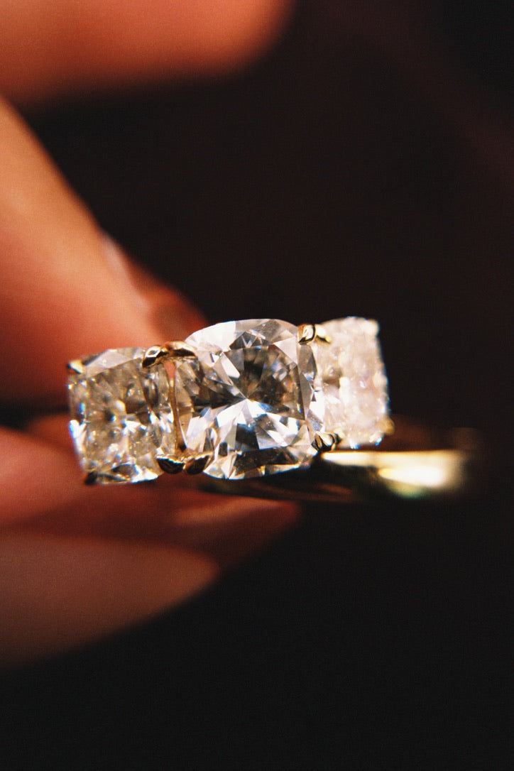 3-Stone Hinge Ring