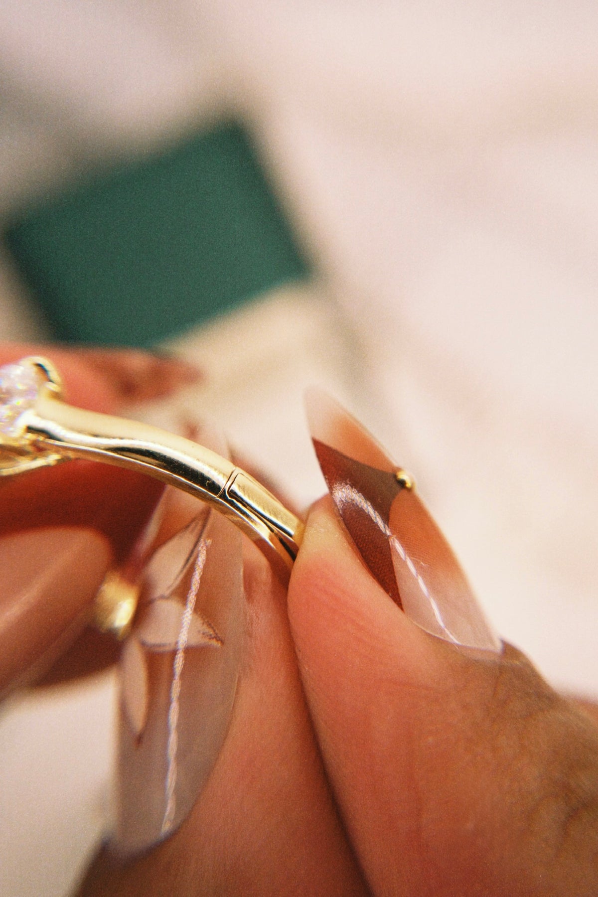 3-Stone Hinge Ring