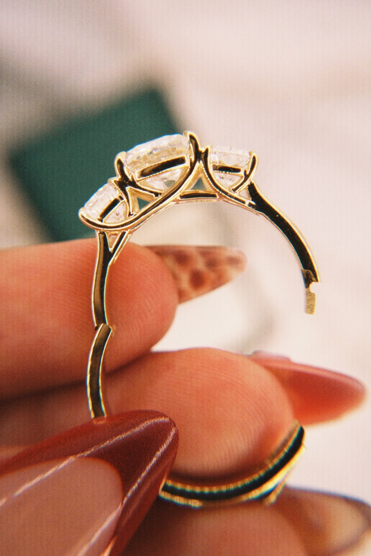 3-Stone Hinge Ring