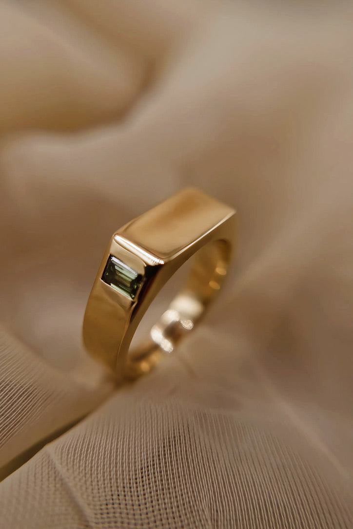 Signet Wedding Band