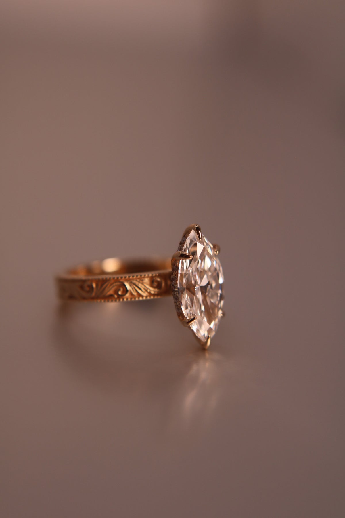 Custom Engraved Marquise