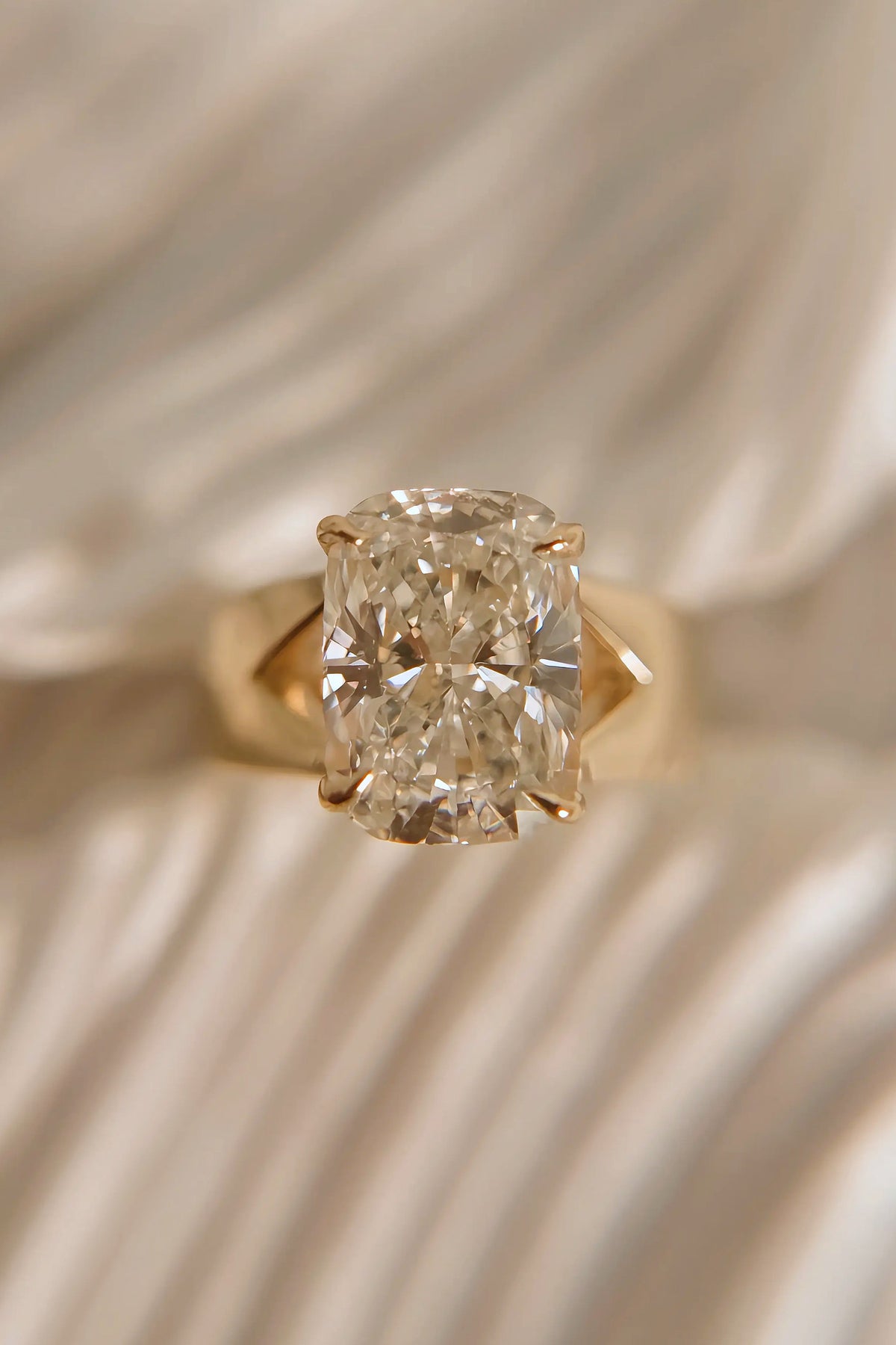 Cushion Cut w/ Split Shank Cathedral