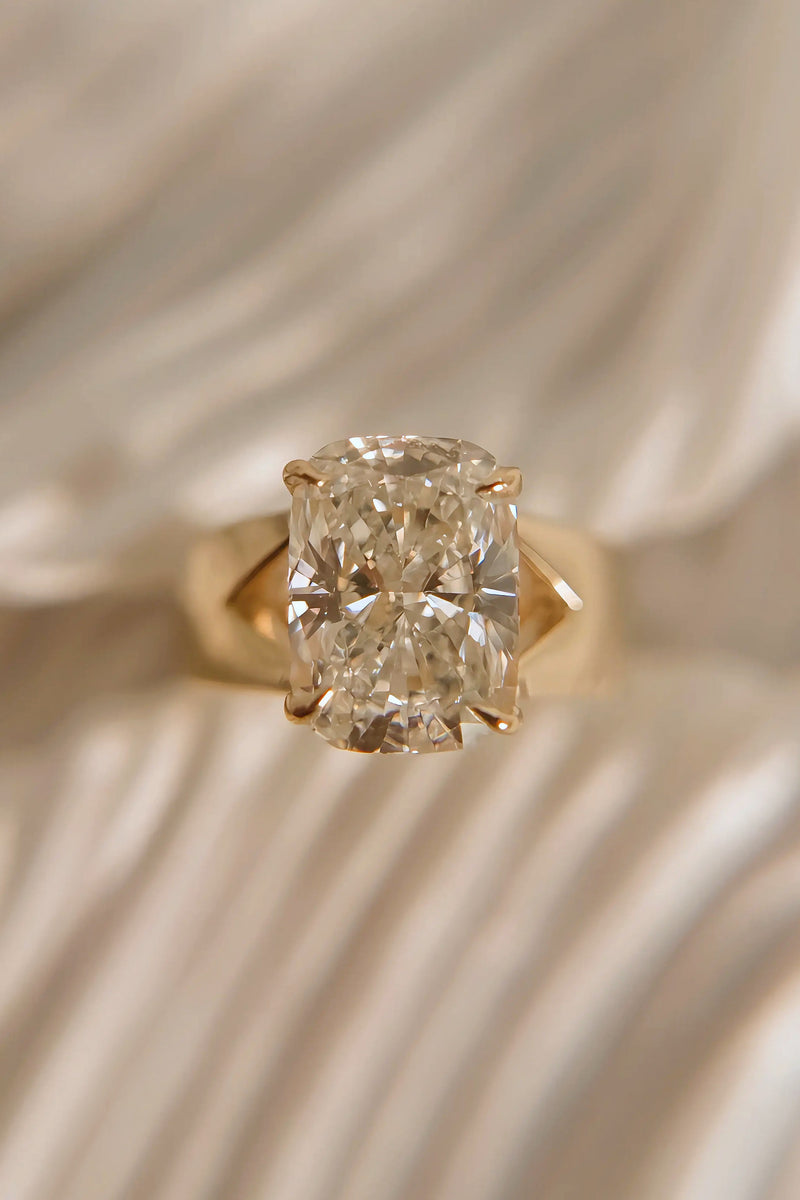Cushion Cut w/ Split Shank Cathedral