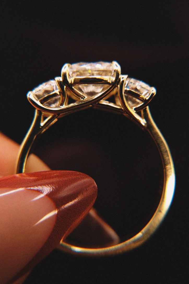 3-Stone Hinge Ring
