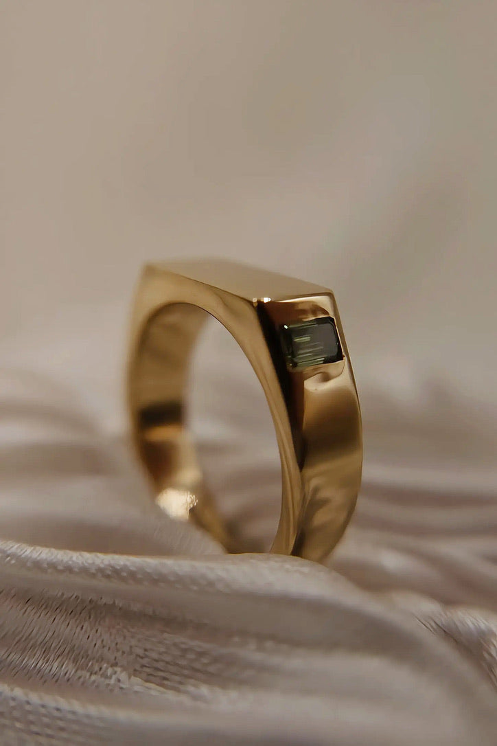 Signet Wedding Band
