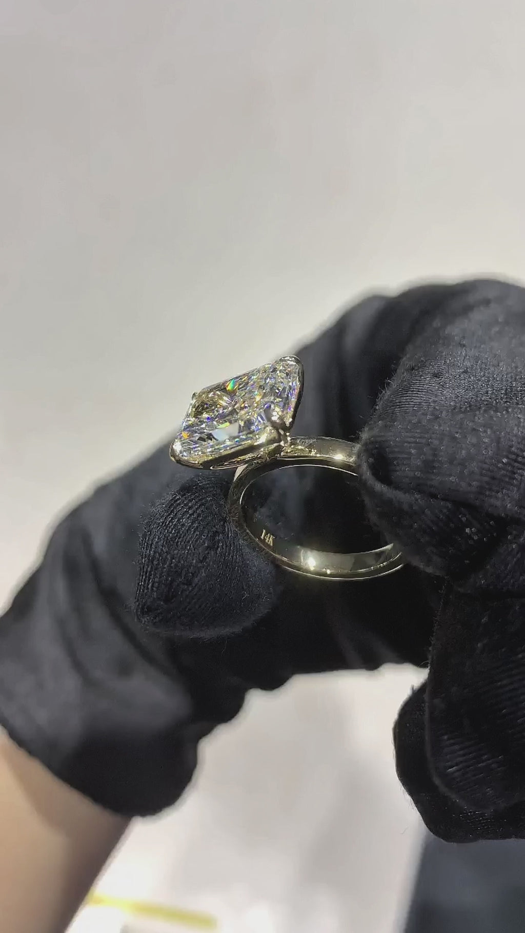 5ct East to West Radiant Cut Engagement Ring